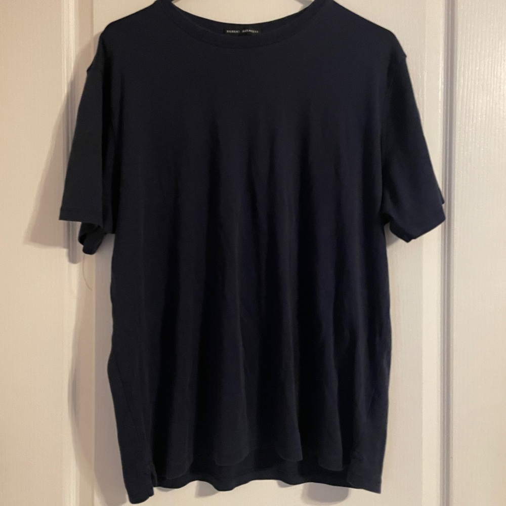 Robert Barakett The Barakett Short Sleeve Tee in Blue Night XL Pima Cotton